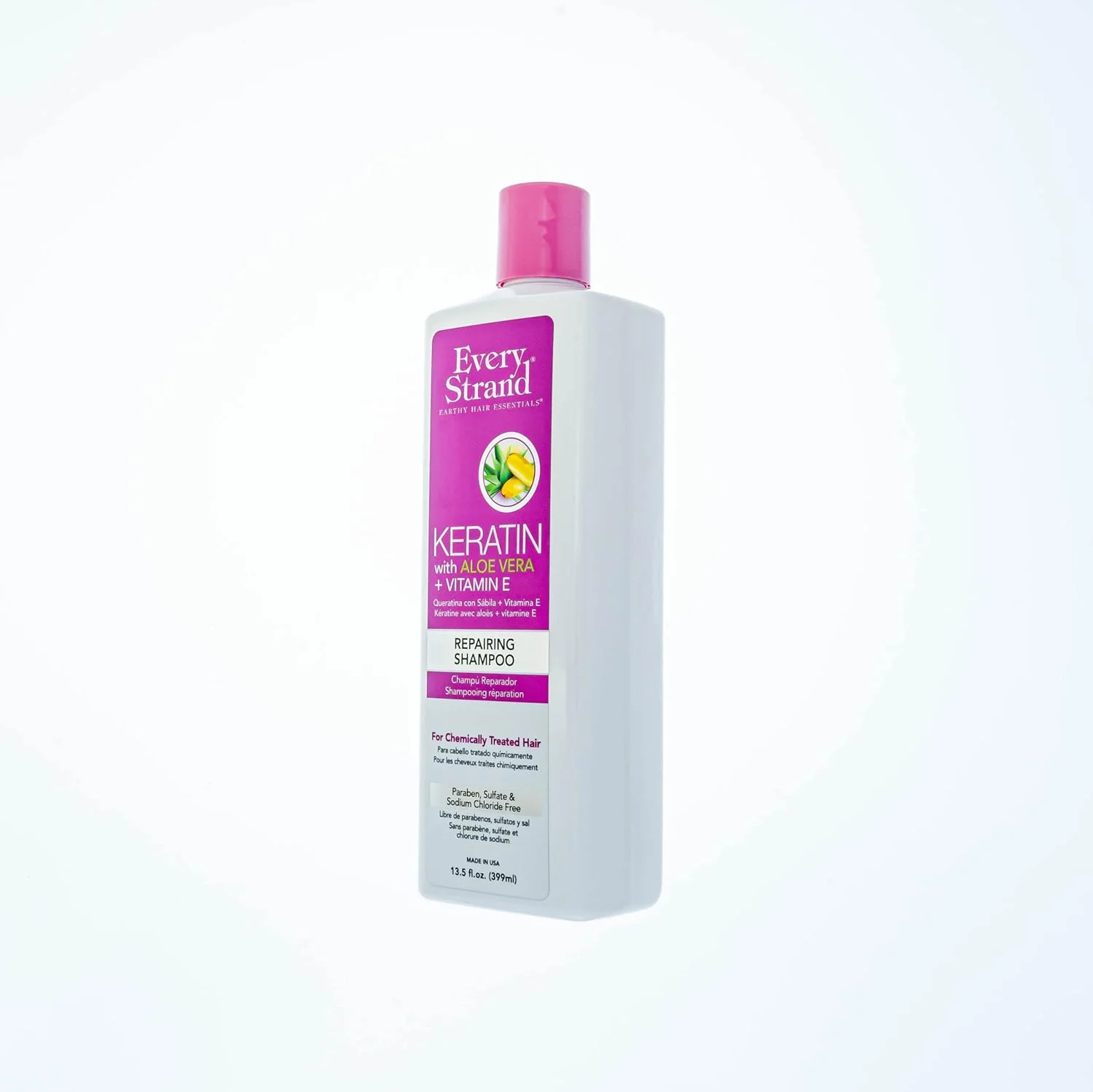 شامپو ترمیم کننده مو Every Strand کراتین با آلوئه ورا و ویتامین E حجم 399 میلی لیتر شامپو ترمیم کننده مو Every Strand کراتین با آلوئه ورا و ویتامین E حجم 399 میلی لیتر