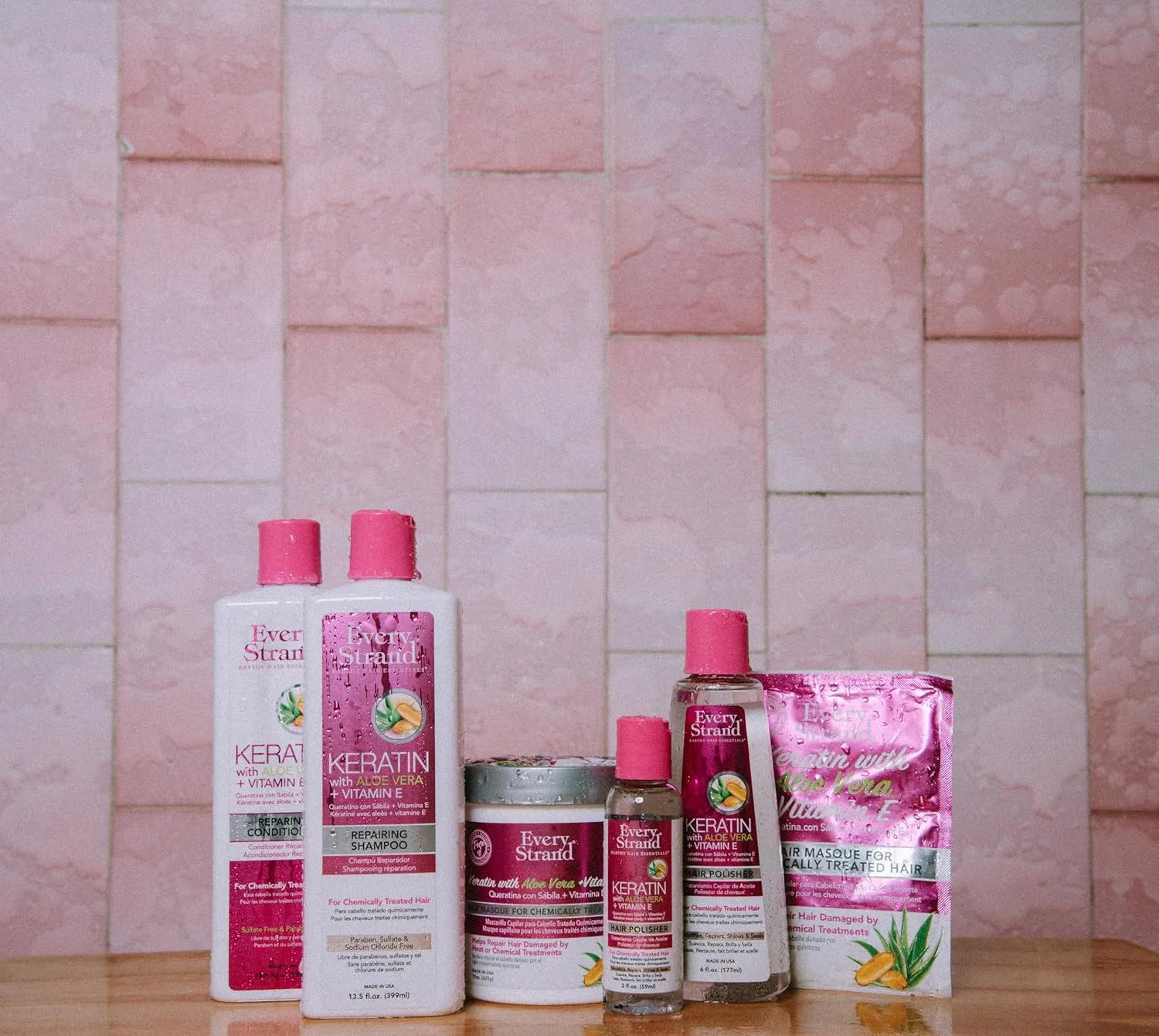 شامپو ترمیم کننده مو Every Strand کراتین با آلوئه ورا و ویتامین E حجم 399 میلی لیتر شامپو ترمیم کننده مو Every Strand کراتین با آلوئه ورا و ویتامین E حجم 399 میلی لیتر