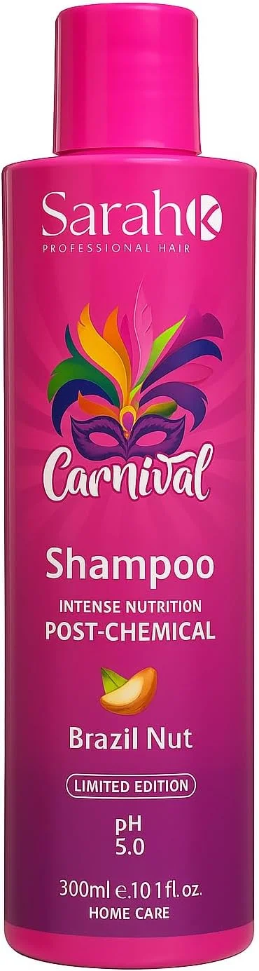 شامپو سارا کی کارناوال 300 میلی لیتر - مراقبت مغذی و شدید مو پس از درمان های شیمیایی با کاستانیا دو پارا - فرمول مغذی و ترمیم کننده برای موهای آسیب دیده شامپو سارا کی کارناوال 300 میلی لیتر - مراقبت مغذی و شدید مو پس از درمان های شیمیایی با کاستانیا دو پارا - فرمول مغذی و ترمیم کننده برای موهای آسیب دیده