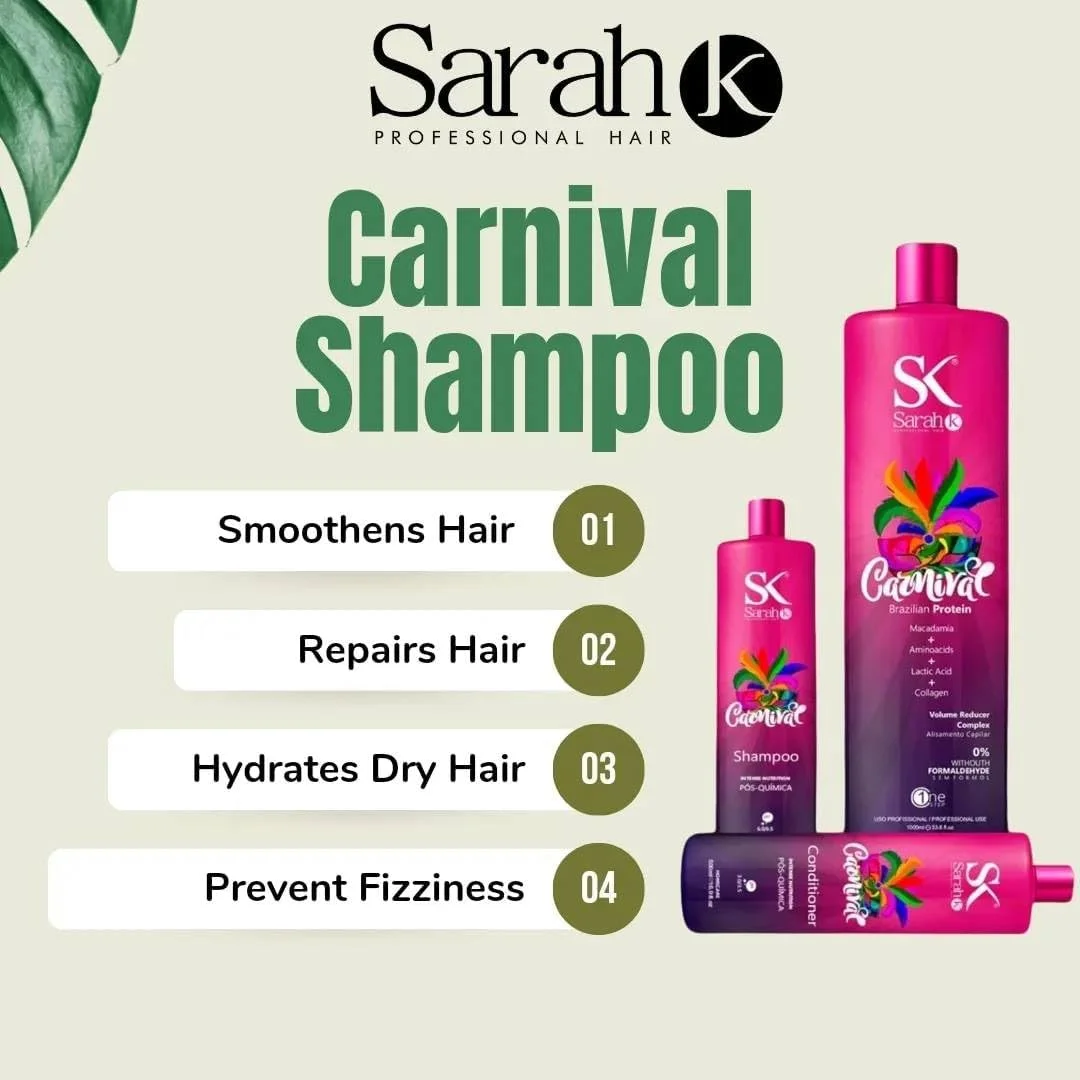 شامپو سارا کی کارناوال 300 میلی لیتر - مراقبت مغذی و شدید مو پس از درمان های شیمیایی با کاستانیا دو پارا - فرمول مغذی و ترمیم کننده برای موهای آسیب دیده شامپو سارا کی کارناوال 300 میلی لیتر - مراقبت مغذی و شدید مو پس از درمان های شیمیایی با کاستانیا دو پارا - فرمول مغذی و ترمیم کننده برای موهای آسیب دیده
