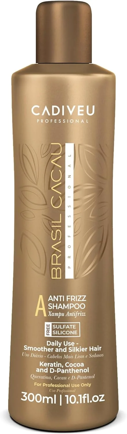 شامپو ضد وز مو برزیل کاکائو 300 میلی لیتر - صاف کننده و درخشان کننده با فرمول غنی شده با کراتین شامپو ضد وز مو برزیل کاکائو 300 میلی لیتر - صاف کننده و درخشان کننده با فرمول غنی شده با کراتین