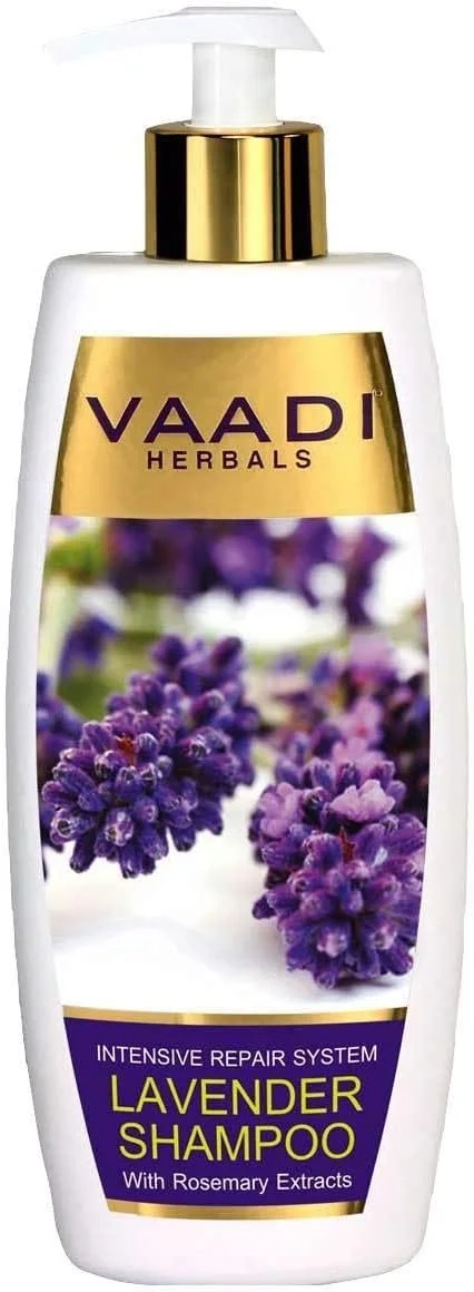 شامپو اسطوخودوس ارگانیک و طبیعی وادی هربالز برای موهای آسیب دیده - 350 میلی لیتر