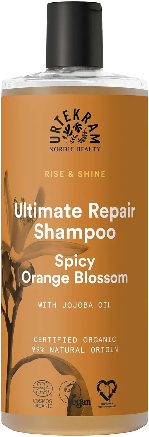 شامپو ترمیم کننده قوی موهای آسیب دیده با رایحه شکوفه پرتقال تند اورتکرام - طبیعی و ارگانیک (۵۰۰ میلی لیتر، بسته ۱ عددی)