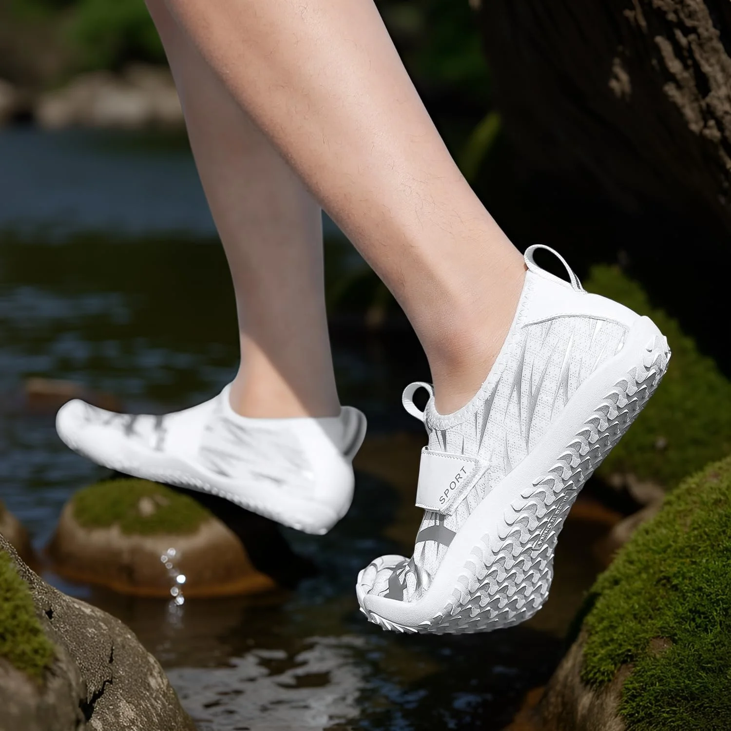 کفش‌های آبی زنانه مردانه ساحلی مناسب شنا استخر رودخانه پابرهنه خشک‌شونده سریع لغزنده برای استخر ساحل موج‌سواری پارک آبی یوگا