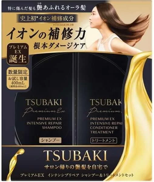 مجموعه شامپو ترمیم کننده قوی و نرم کننده مو Tsubaki Premuim Ed، ۴۵۰ میلی لیتر، وارداتی از ژاپن