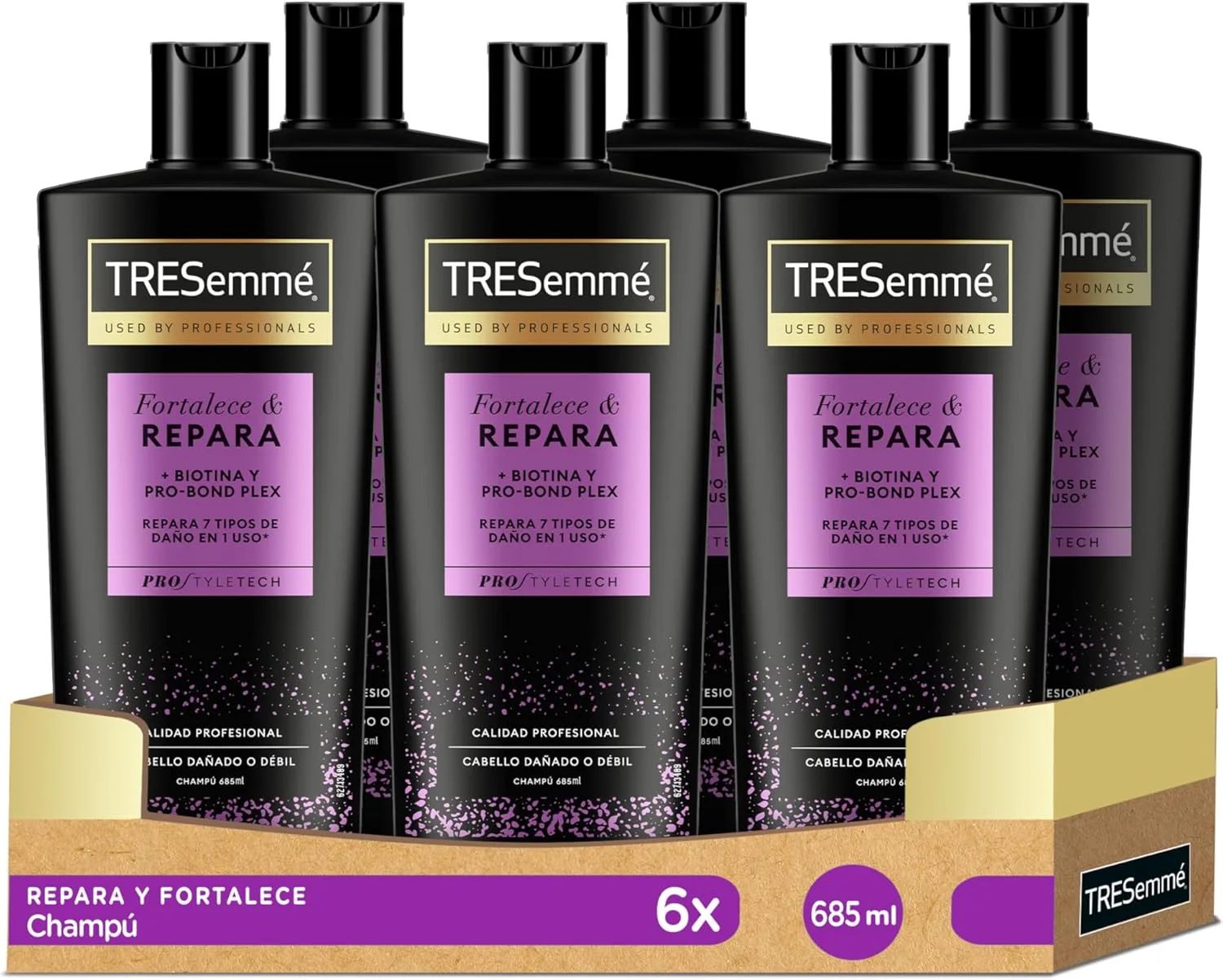 شامپو تقویت کننده و ترمیم کننده مو ترزمه 690 میلی لیتر - بسته 6 عددی