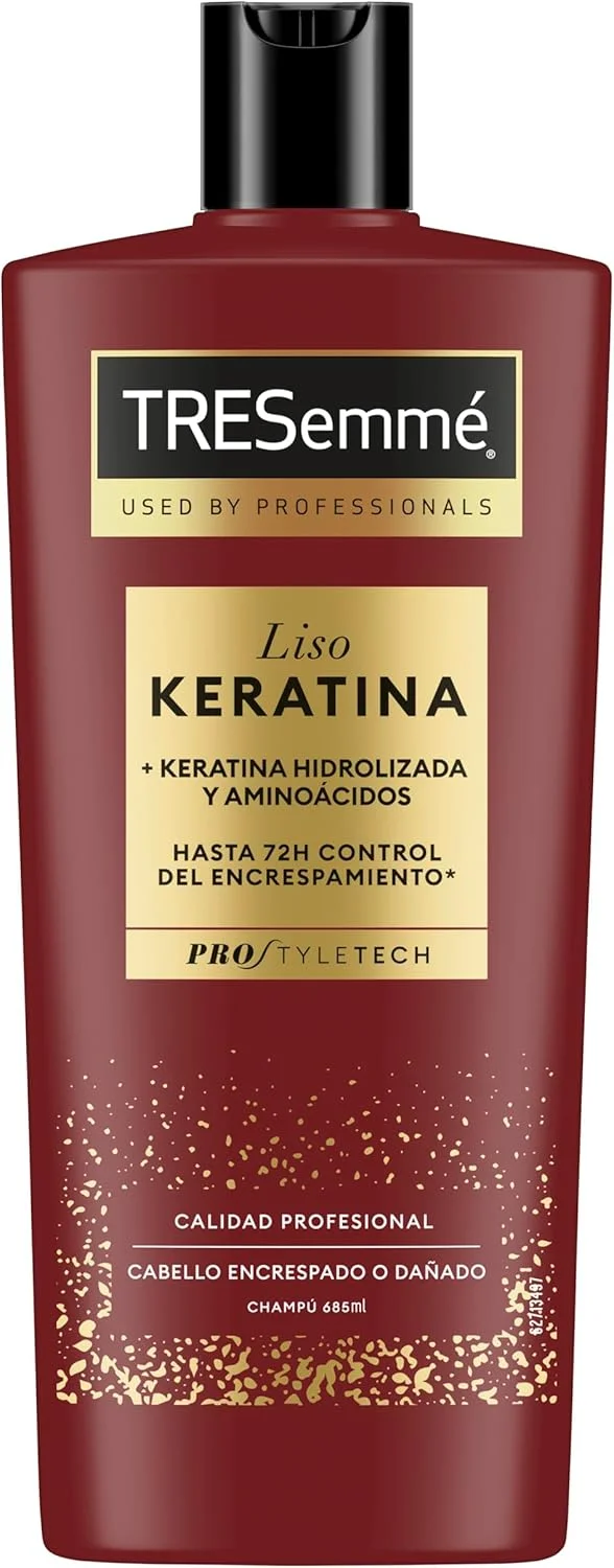 شامپو کراتینه صاف کننده مو ترزمه برای موهای وز یا آسیب دیده حاوی روغن مارولا و کراتین، 6 عدد 685 میلی لیتری