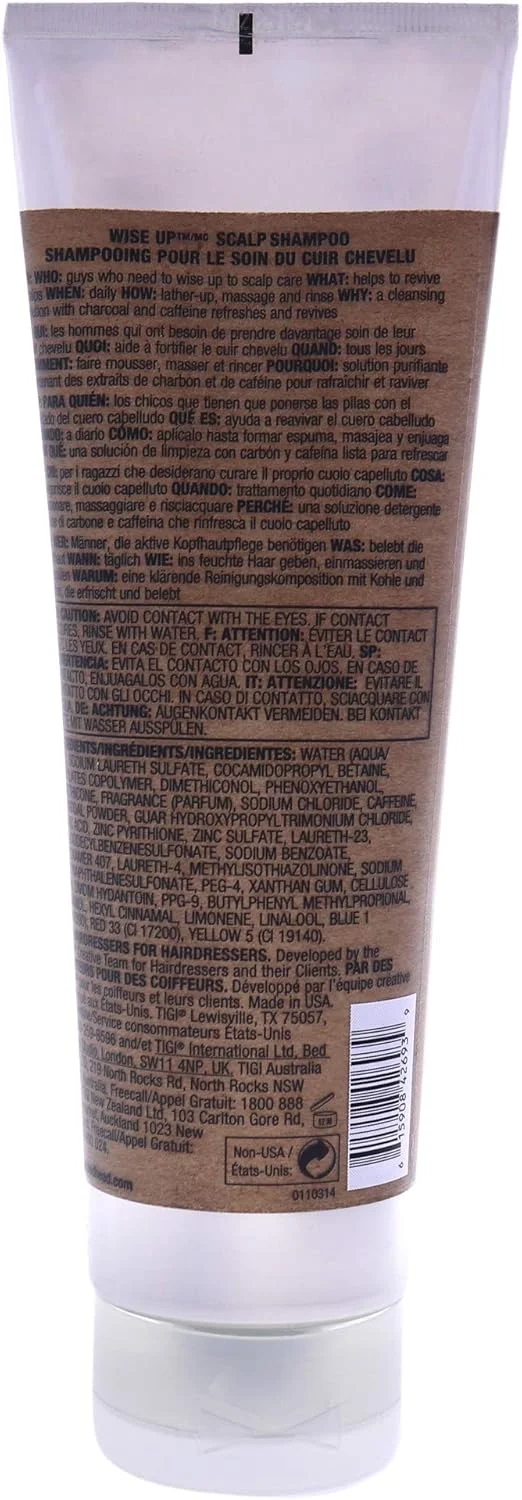 شامپو سر مردانه تیگی بد هد مدل Wiseup، ۲۵۰ میلی لیتر