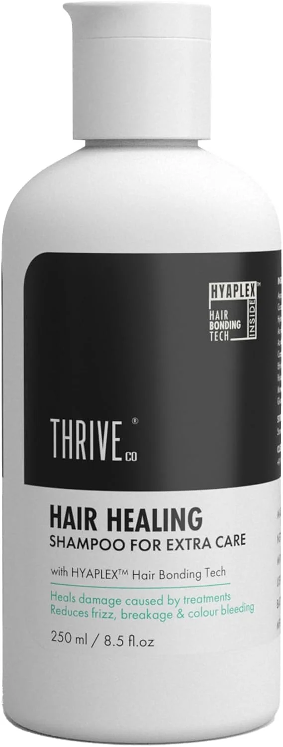 شامپو ترمیم کننده مو ThriveCo، کاهش دهنده وز و شکستگی مو، با فناوری اتصال مو Hyaplex، رطوبت رسانی بالا، برای آقایان و بانوان، فاقد سولفات و پارابن، 250 میلی لیتر