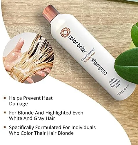 شامپو بنفش بدون سولفات Thermafuse Color Brite برای موهای بلوند، هایلایت شده، سفید و خاکستری - رنگ بنفش، زردی و نارنجی مو را از بین می برد و در عین حال، زیبایی طبیعی و سالم مو را افزایش می دهد.
