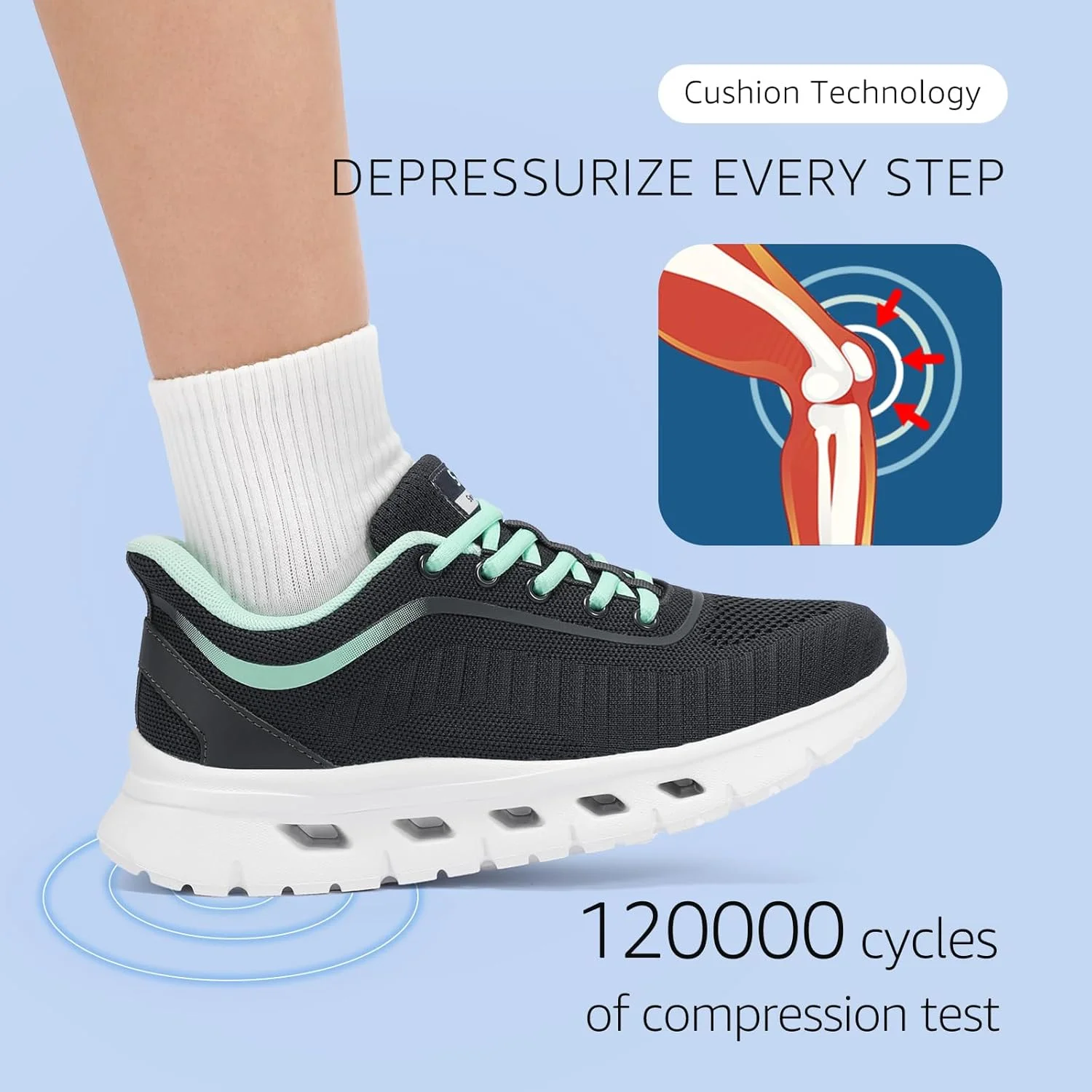 کفش های دویدن STQ زنانه، کفش های ورزشی تنیس، کفش های پیاده روی بدون دست برای پلانتار فاسیایتیس