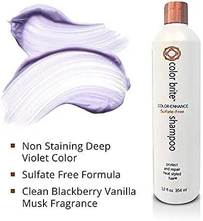 شامپو بنفش بدون سولفات Thermafuse Color Brite برای موهای بلوند، هایلایت شده، سفید و خاکستری - رنگ بنفش، زردی و نارنجی مو را از بین می برد و در عین حال، زیبایی طبیعی و سالم مو را افزایش می دهد.