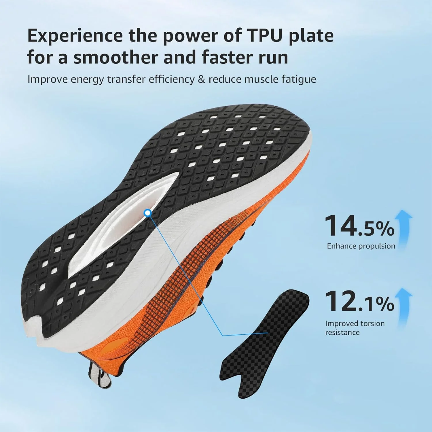 کفش دویدن جاده زنانه STQ با صفحه کربنی و زیره بسیار سبک و نرم