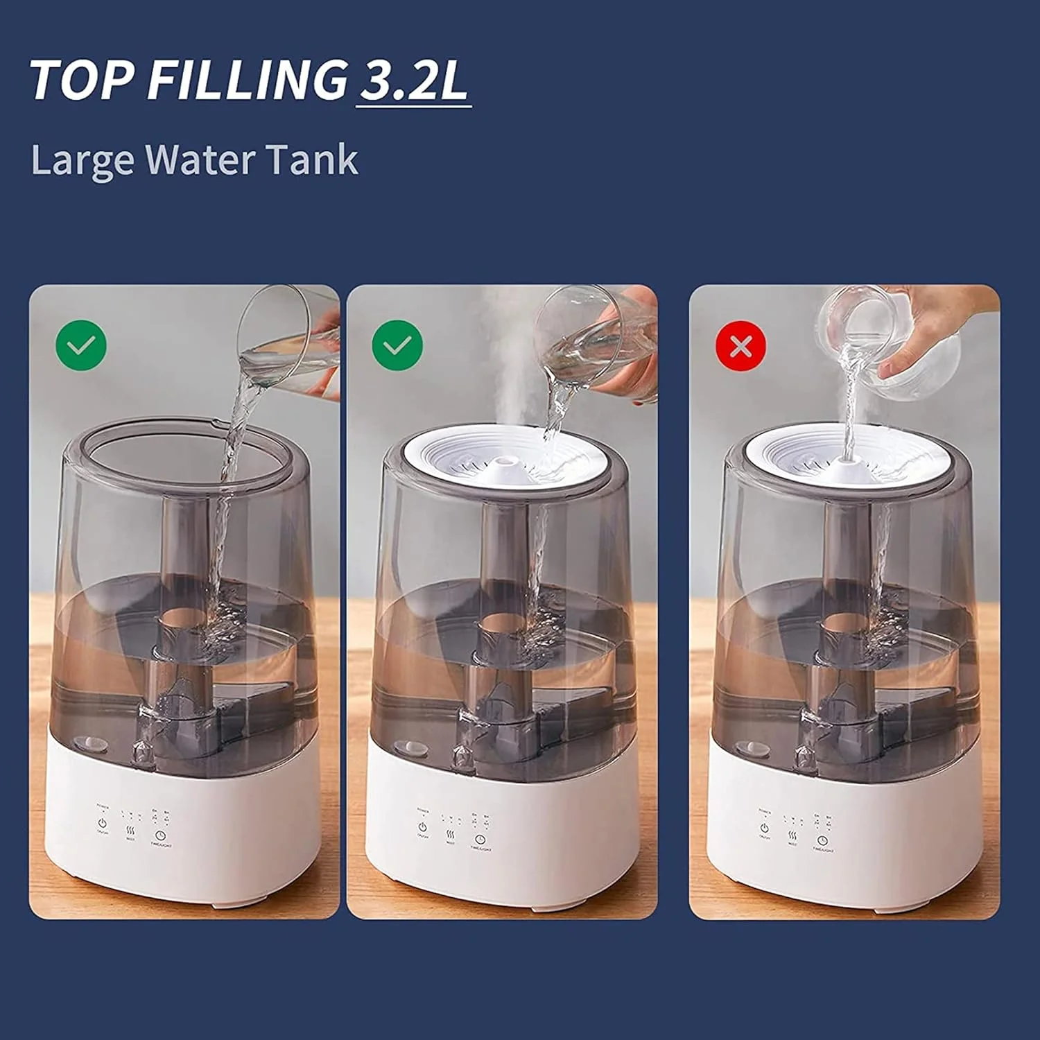 دستگاه بخور سرد سولفار | دستگاه رطوبت ساز اولتراسونیک با پر شدن آسان از بالا، 3.2 لیتری | 3 سطح مه، تایمر 8 ساعته، خاموش شدن خودکار، چراغ خواب رنگارنگ | برای خانه و محل کار (خاکستری) دستگاه بخور سرد سولفار | دستگاه رطوبت ساز اولتراسونیک با پر شدن آسان از بالا، 3.2 لیتری | 3 سطح مه، تایمر 8 ساعته، خاموش شدن خودکار، چراغ خواب رنگارنگ | برای خانه و محل کار (خاکستری)