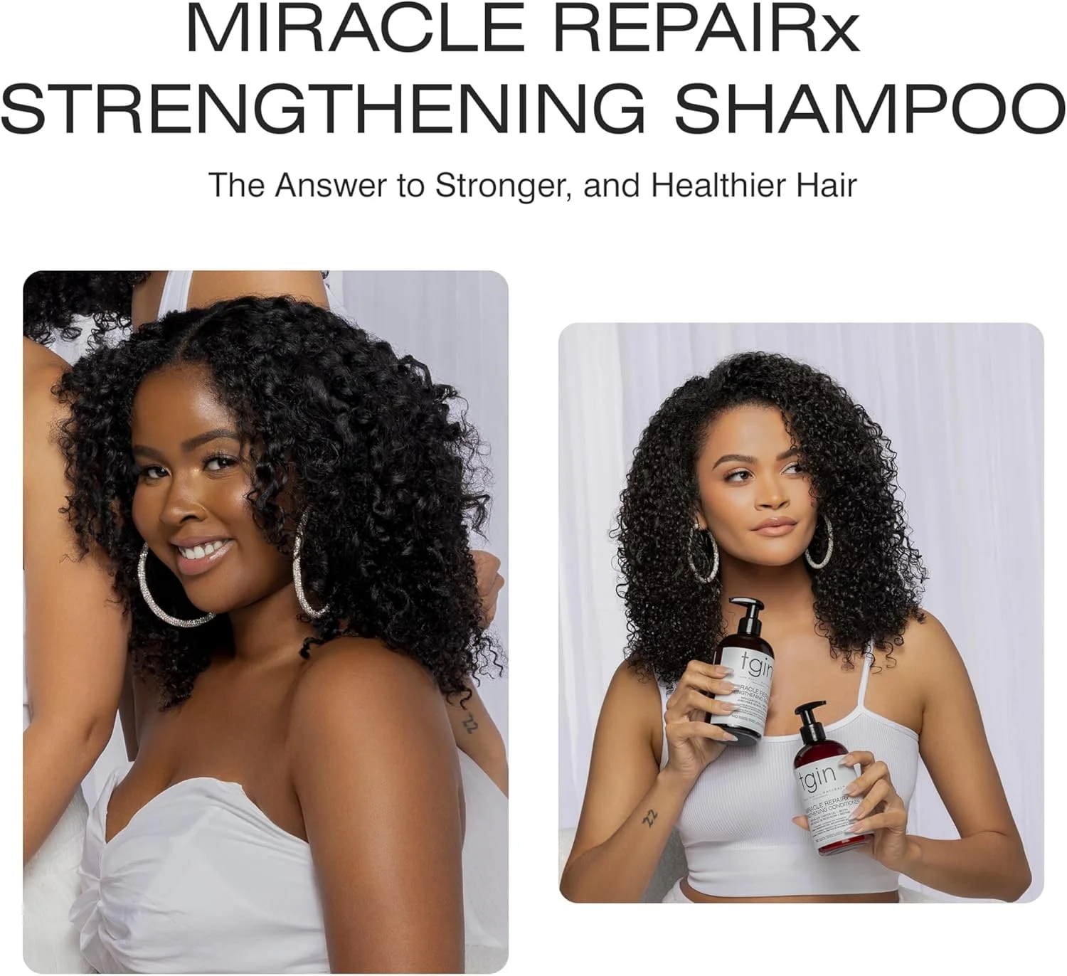 شامپو مرطوب کننده مو تی جی آی ان Miracle RepaiRx - مناسب موهای خشک و فر - 384 میلی لیتر