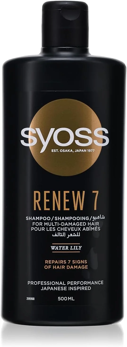شامپو سایوس Renew 7 حجم 500 میلی لیتر برای موهای آسیب دیده