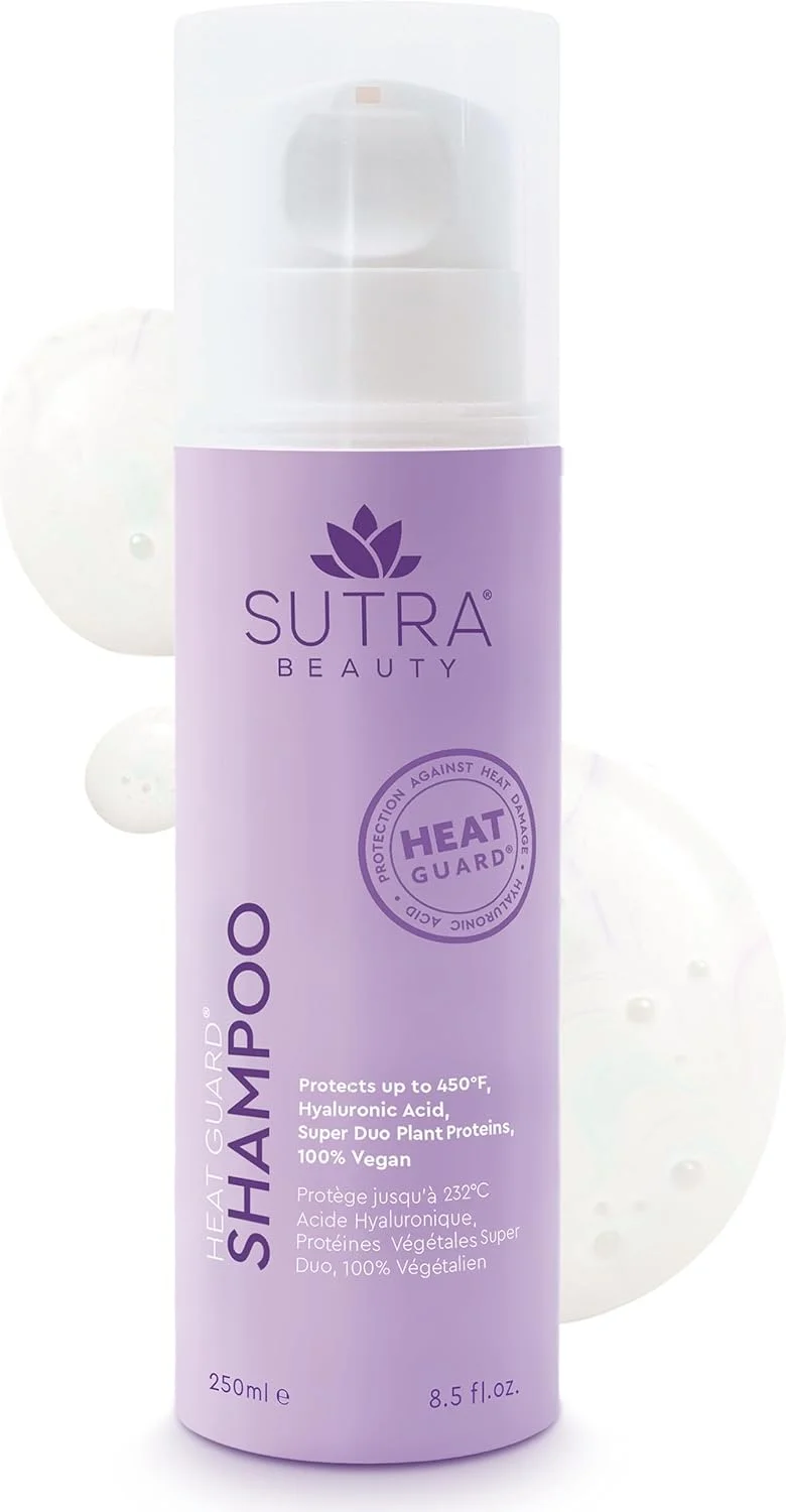 شامپو محافظ حرارت مو SUTRA برای موهای وز، خشک و آسیب دیده - شامپو محافظ حرارتی آبرسان، محافظت کننده و ترمیم کننده در برابر حرارت با اسید هیالورونیک - محصولات مراقبت از مو ضد وز