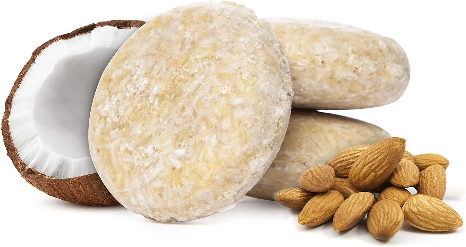 شامپو بار شیرین و جذاب: شامل 3 عدد شامپو بار (این فقط شامپو برای بسته ترکیبی است). کاملا طبیعی، ایمن برای موهای رنگ شده، بدون SLS شامپو بار شیرین و جذاب: شامل 3 عدد شامپو بار (این فقط شامپو برای بسته ترکیبی است). کاملا طبیعی، ایمن برای موهای رنگ شده، بدون SLS