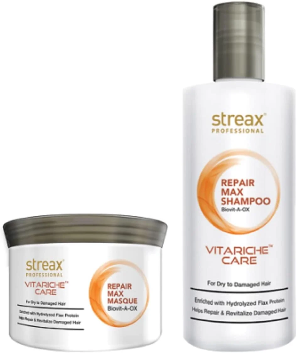 مجموعه شامپو و نرم کننده ترمیم کننده موهای آسیب دیده ویتاریچه کر استریکس پروفشنال