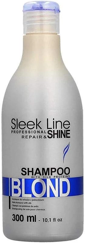 شامپو استاپیز Sleek Line Blond حاوی ابریشم 300 میلی لیتر
