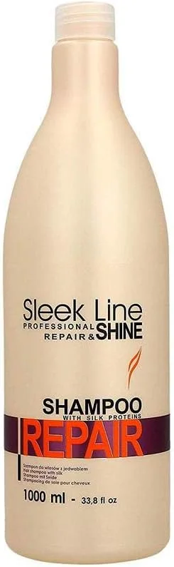 شامپو پروتئین ابریشم استاپیز سری Sleek Line، ۱۰۰۰ میلی لیتر