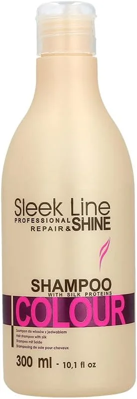 شامپو تثبیت کننده رنگ مو استاپیز سری Sleek Line، بسته 1 عددی (1 × 300 میلی لیتر)
