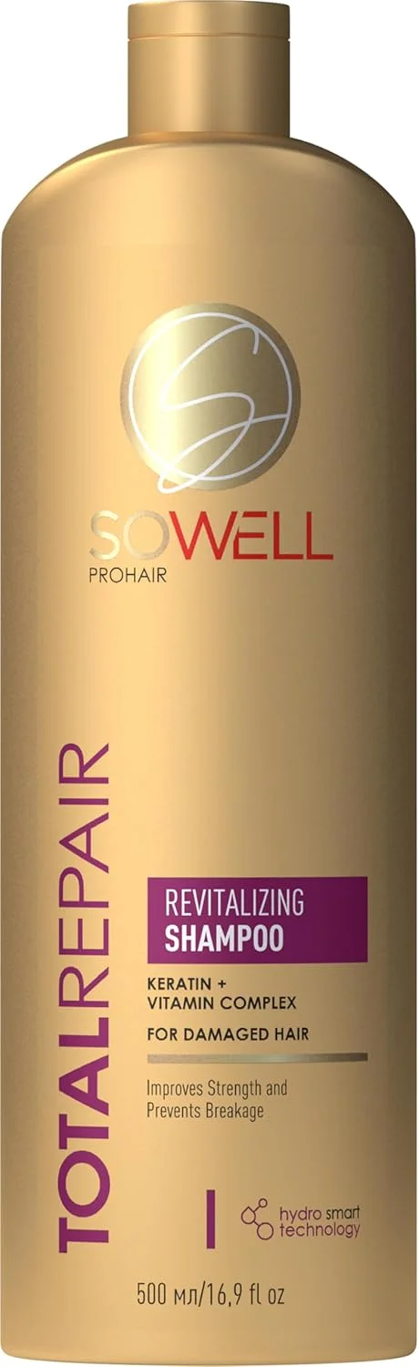 شامپو ترمیم کننده و احیا کننده موهای آسیب دیده Sowell Total Repair، 500 میلی لیتر