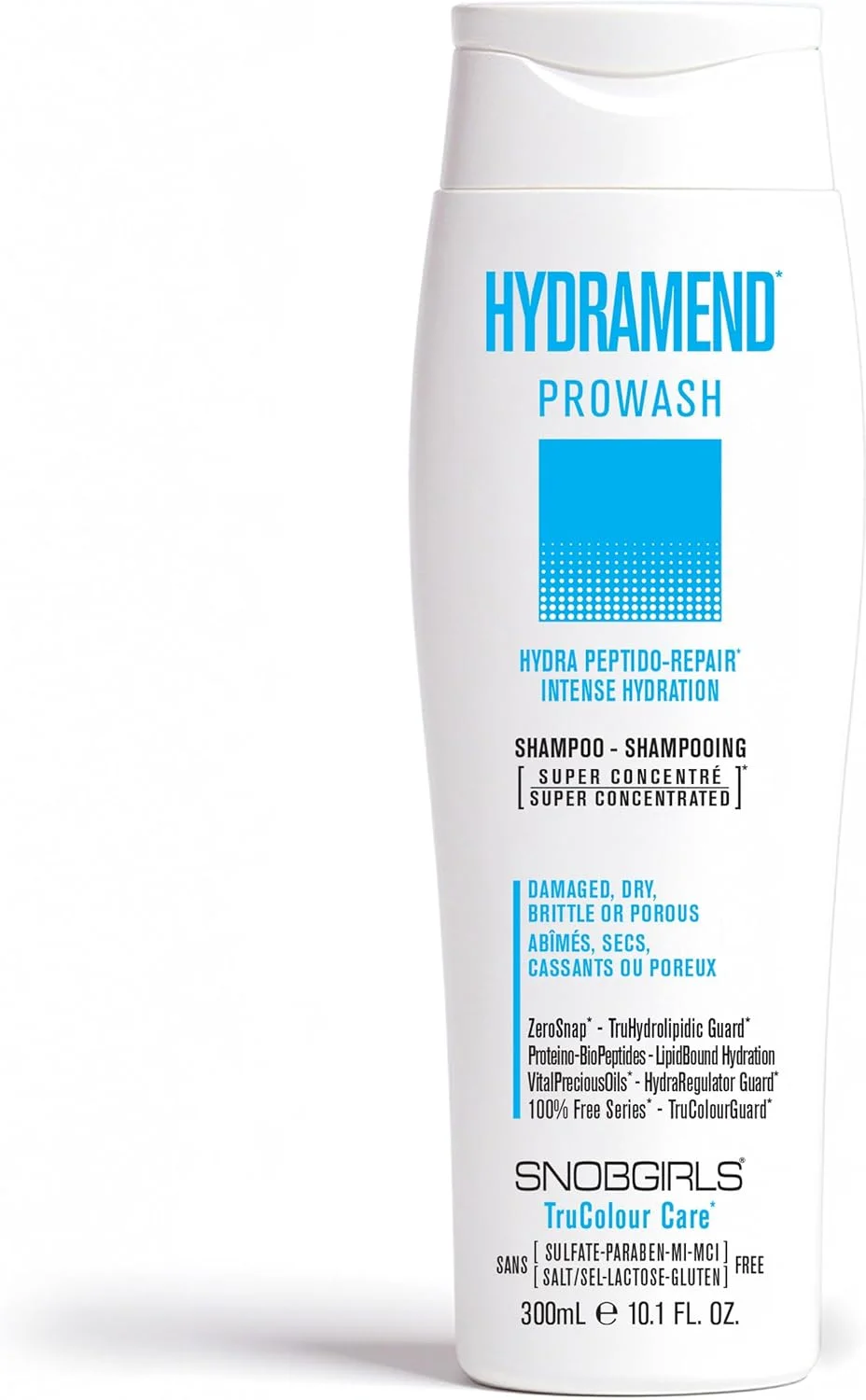 شامپو آبرسان SNOBGIRLS HYDRAMEND Prowash (شامپو آبرسان) آبرسانی و ترمیم قوی | برای موهای آسیب دیده، خشک، شکننده و متخلخل | وگان | فاقد سولفات، لاکتوز و گلوتن