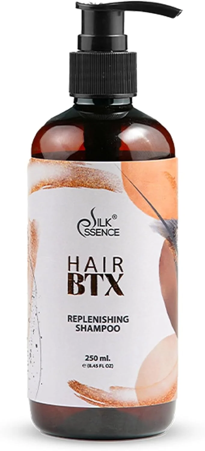 شامپو ترمیم کننده مو ابریشمی BTX اسنس برای آقایان و بانوان (250 میلی لیتر، بسته 1 عددی) / برای موهای آسیب دیده و وز / فاقد سیلیکون و پارابن