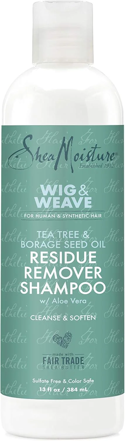 شامپو پاک کننده رسوبات مو شی مویسچر، حاوی روغن درخت چای و دانه گل گاوزبان، مناسب موهای مصنوعی و طبیعی، بدون سولفات، 384 میلی لیتر