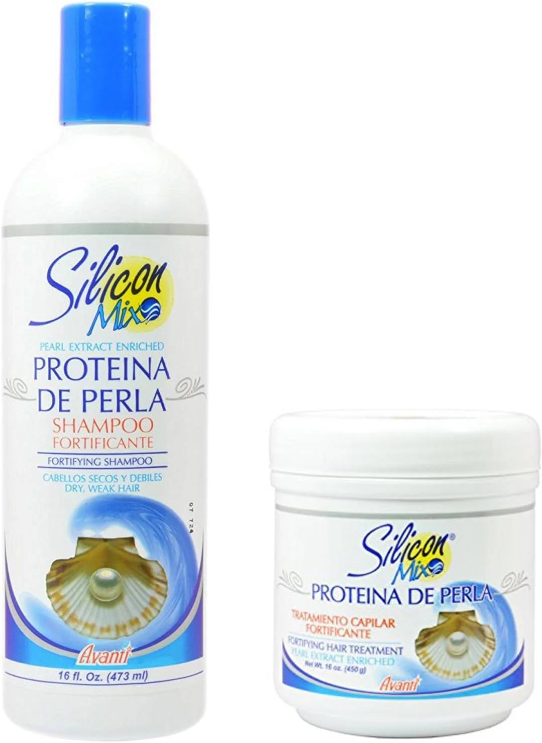 سیلیکون میکس پروتئین د پرلا، شامپو و درمان مو 473 میلی لیتر