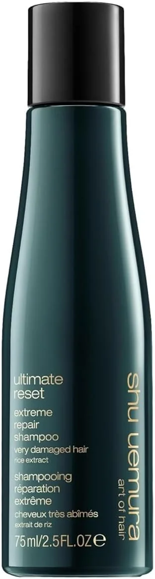 شامپو ترمیم کننده قوی مو شو اومورا آرت آف هیر آلتیمیت ریست - تقویت کننده برای کاهش شکستگی و موخوره، نرم کننده و مغذی عمیق، حاوی عصاره برنج ژاپنی، 75 میلی لیتر