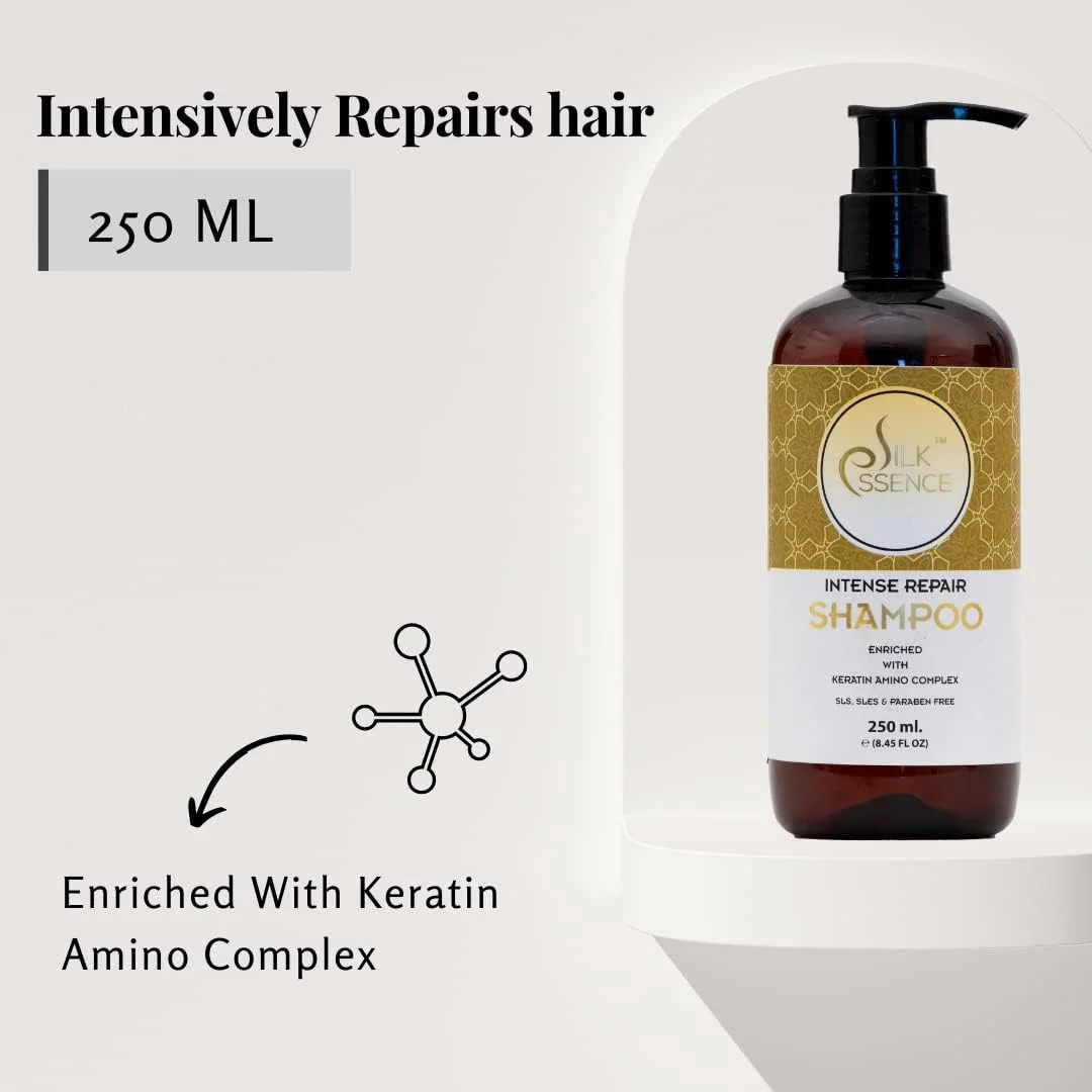 شامپو کراتین ترمیم کننده قوی حاوی اسانس ابریشم (250 میلی لیتر) شامپو کراتین ترمیم کننده قوی حاوی اسانس ابریشم (250 میلی لیتر)
