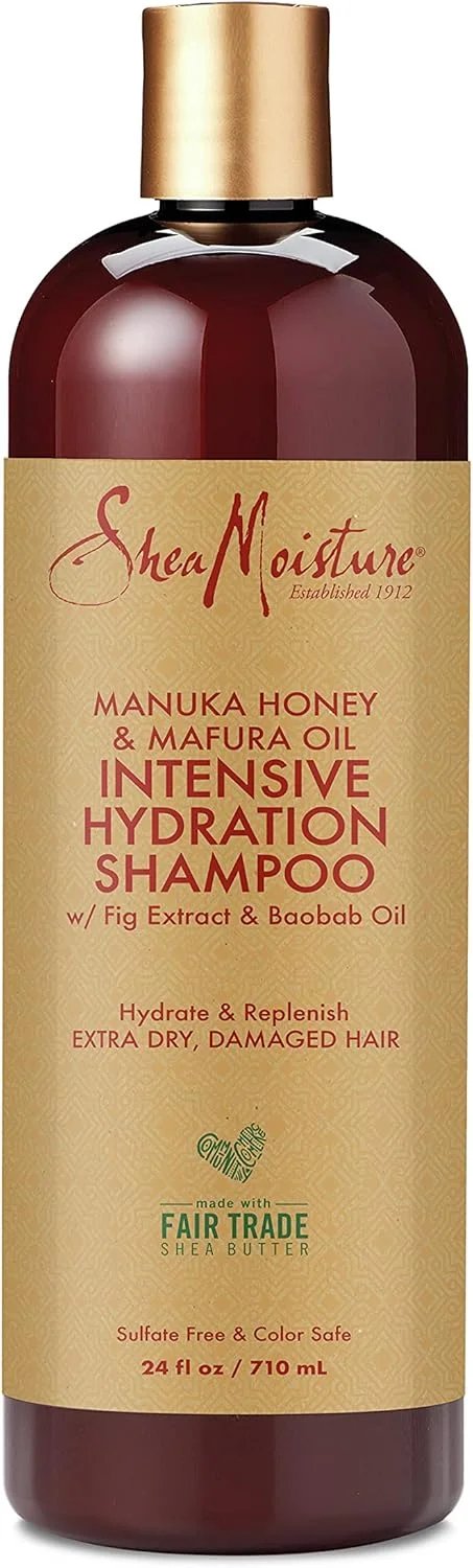 شامپو آبرسان قوی SheaMoisture برای موهای خشک و آسیب دیده، حاوی عسل مانوکا و روغن مافورا، بدون سولفات، 710 میلی لیتر (بسته 1 عددی)