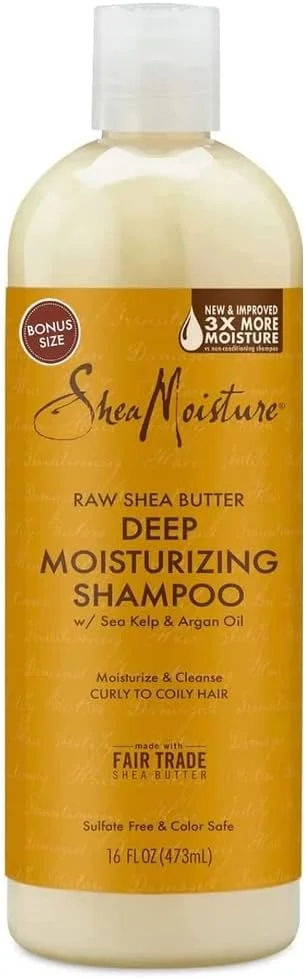 شامپو حفظ رطوبت حاوی شی باتر خام Shea Moisture، ۴۳۷ میلی لیتر