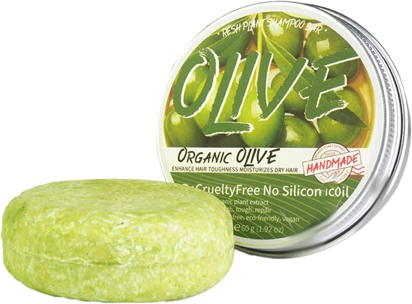 شامپو بار برای مو، صابون شامپو جامد برای موهای خشک و آسیب دیده، اسانس گیاهی گیاهی به توقف ریزش مو کمک می کند و باعث رشد موهای سالم می شود (I)