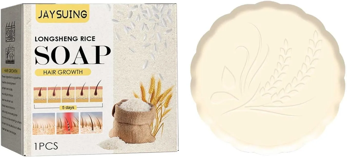 شامپو برنج برای جلوگیری از ریزش مو، شامپو و نرم کننده آب برنج برای رشد موهای نازک، صابون شامپو کنترل کننده چربی مو برای موهای خشک و آسیب دیده، نرم کننده مو