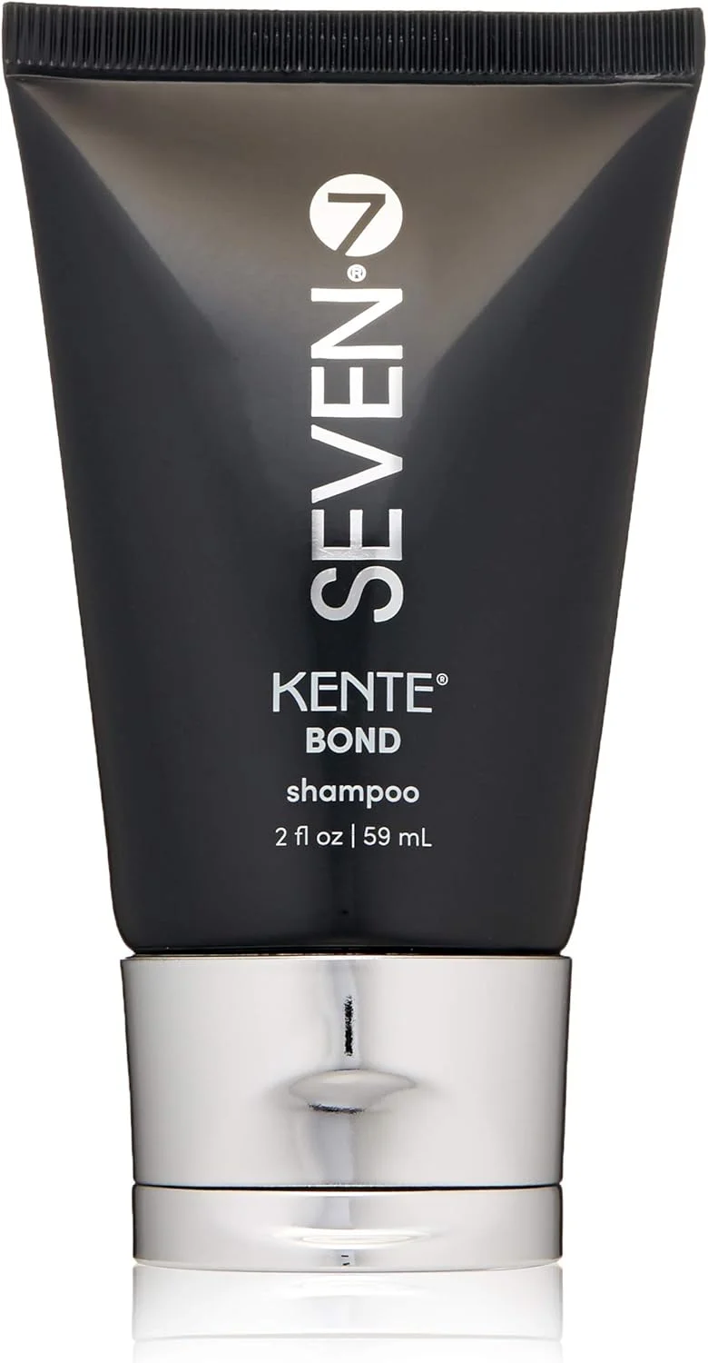 شامپو ترمیم کننده موهای آسیب دیده و دارای موخوره سون هیرکر مدل KENTE BOND، بدون سولفات، بدون تست حیوانی، حاوی چای سبز، گوار و پرو ویتامین B5 برای آقایان و بانوان، ساخت آمریکا، 59 میلی لیتر