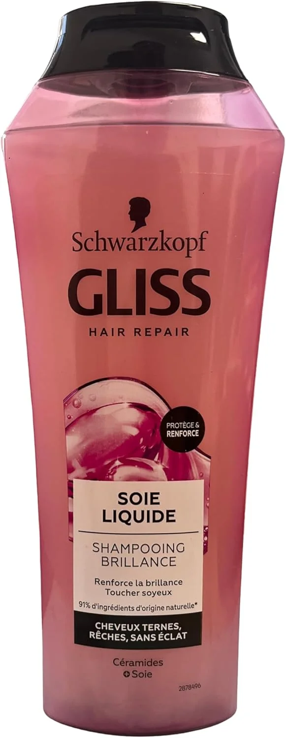 شامپو براق کننده موهای ابریشمی گلیس شوارتسکف، حاوی کراتین، بسته 6 عددی 250 میلی لیتری