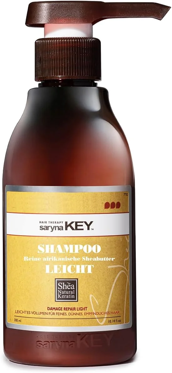 شامپو ترمیم کننده موهای آسیب دیده سارینا کی (300 میلی لیتر) - شامپو حاوی شی باتر آفریقایی خالص برای موهای خشک، وز و آسیب دیده - آبرسان عالی