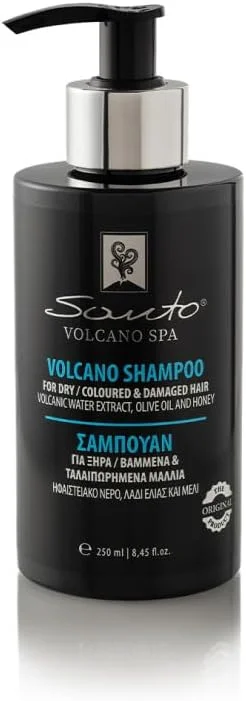 شامپو سانتو ولکانو مناسب موهای خشک، رنگ شده و آسیب دیده 250 میلی لیتر