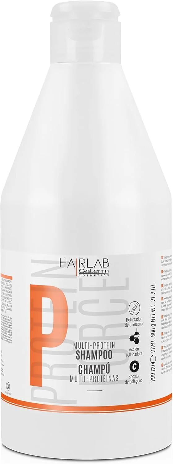 شامپو تقویت کننده مو سالرم - شامپو پروتئین چندگانه Hair Lab - 600 میلی لیتر - پر کننده کمبود کراتین طبیعی - حجم دهنده مو - تقویت و ترمیم کننده مو - بدون پارابن