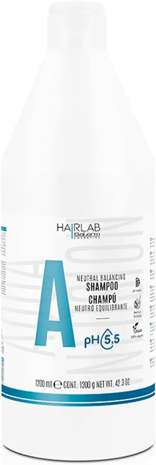 شامپو محافظت کننده خنثی پوست سر SALERM - متعادل کننده خنثی آزمایشگاه مو - 1200 میلی لیتر - pH خنثی - برای انواع مو - حاوی ویتامین های B و C - مرطوب کننده و مغذی پوست سر - ضد وز