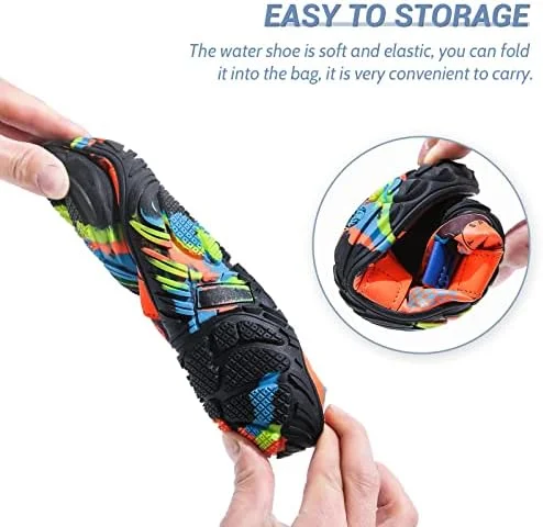 کفش شنا اسپوکپ، کفش آبی زنانه و مردانه، خشک‌شونده سریع، ضد لغزش، کفش‌های پا برهنه، کفش استخر زنانه، کفش ساحلی، کفش ورزشی مردانه برای پیاده‌روی و غواصی، کفش یوگا زنانه