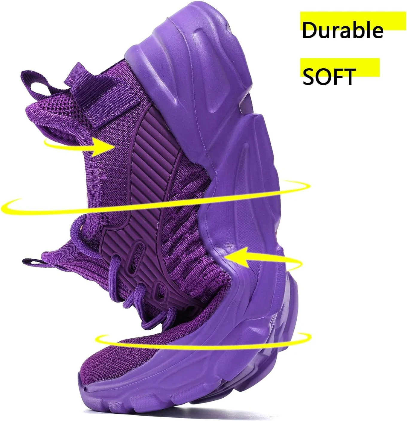 کفش‌های دویدن زنانه، کفش‌های ضد لغزش، تنفس‌پذیر، سبک وزن، کتانی‌های مد روز، کفش‌های ورزشی مقاوم در برابر لغزش برای پیاده‌روی، ورزشگاه و کار