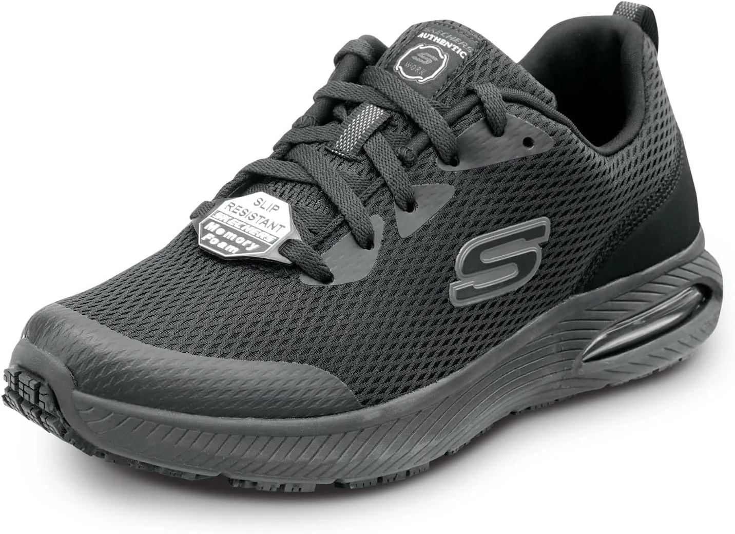 کفش ورزشی زنانه اسکیچرز جنی، مشکی، مقاوم در برابر لغزش