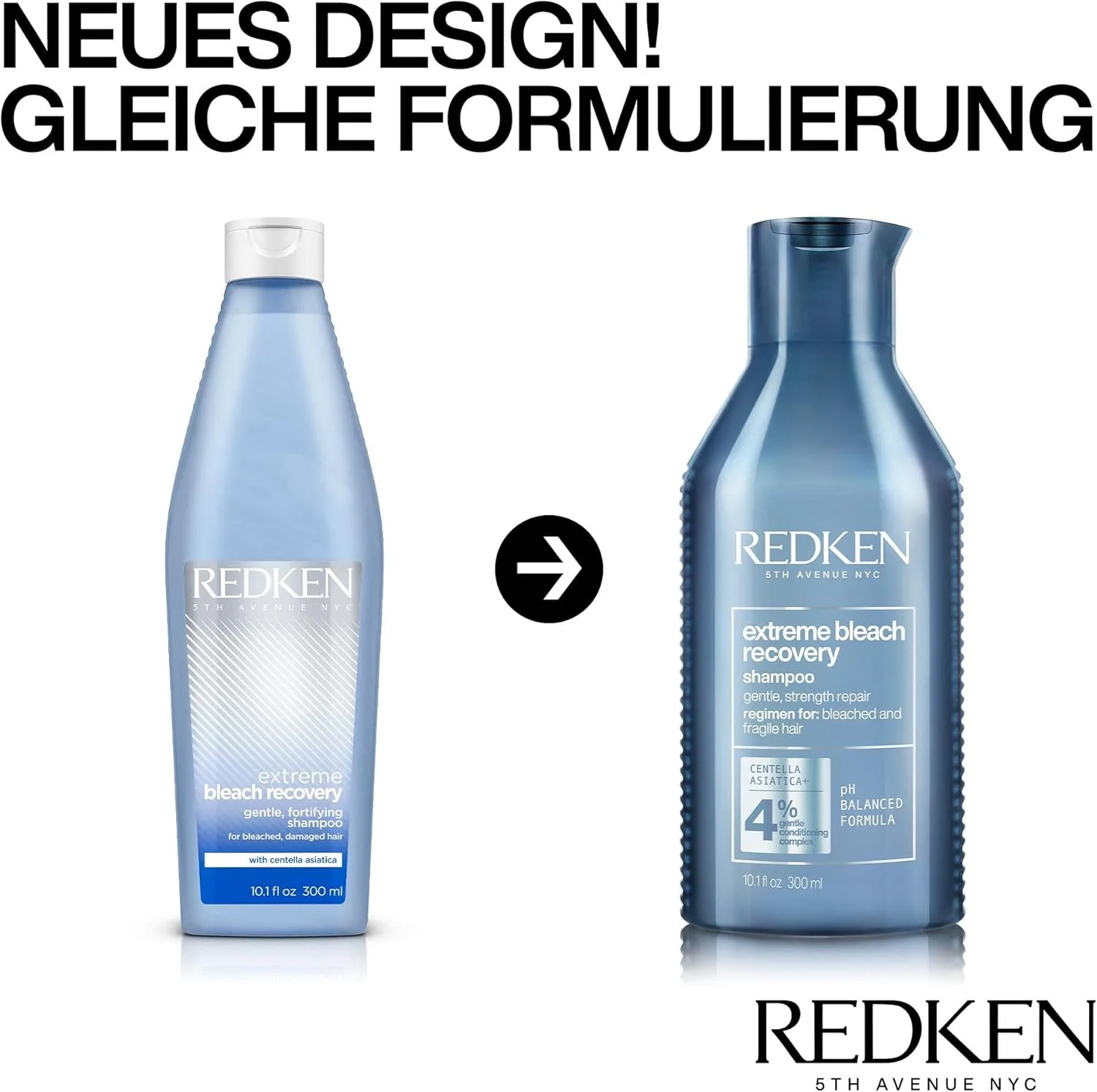 شامپو رِدکِن، ترمیم کننده ملایم و قوی، برای موهای دکلره شده، Extreme Bleach Recovery، ۳۰۰ میلی لیتر