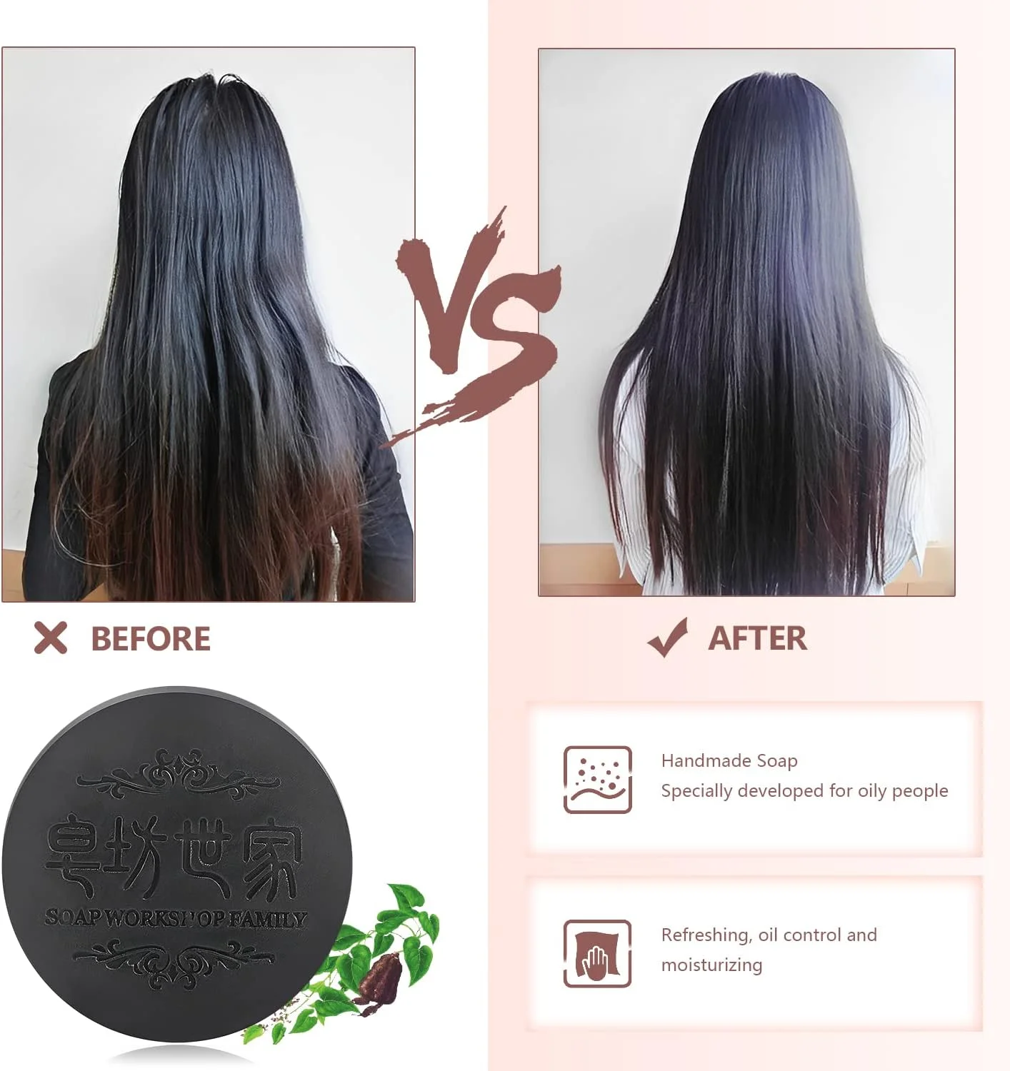 شامپو بار ردنُو مشکی و ضخیم کننده مو، صابون فالیوپا مولتی فلورا، صابون پلی گونوم به همراه تور کف ساز، شامپو حاوی عصاره شو وو، پاک کننده عمقی پوست سر، ارگانیک، مرطوب کننده و ترمیم کننده آسیب مو (3 عدد)