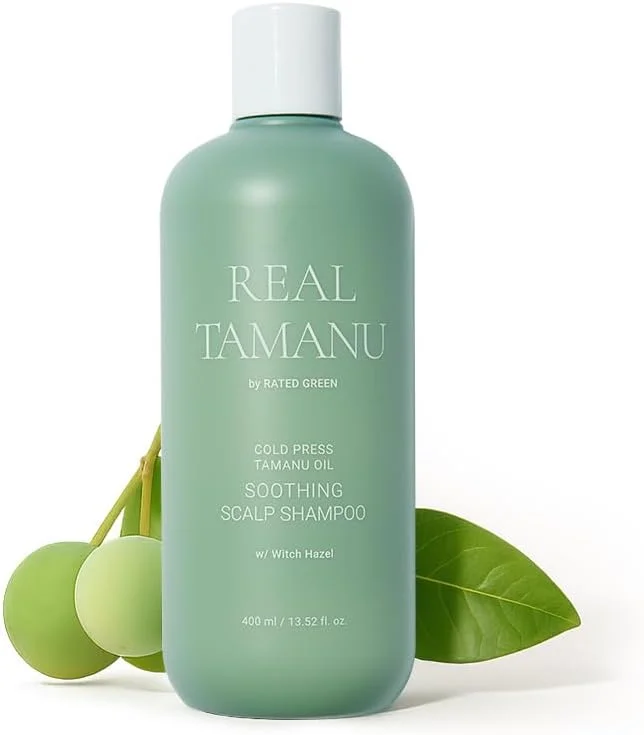 شامپو تسکین دهنده پوست سر روغن تامانو RATED GREEN - برای پوست سر حساس و مشکل دار - 400 میلی لیتر - زنانه و مردانه