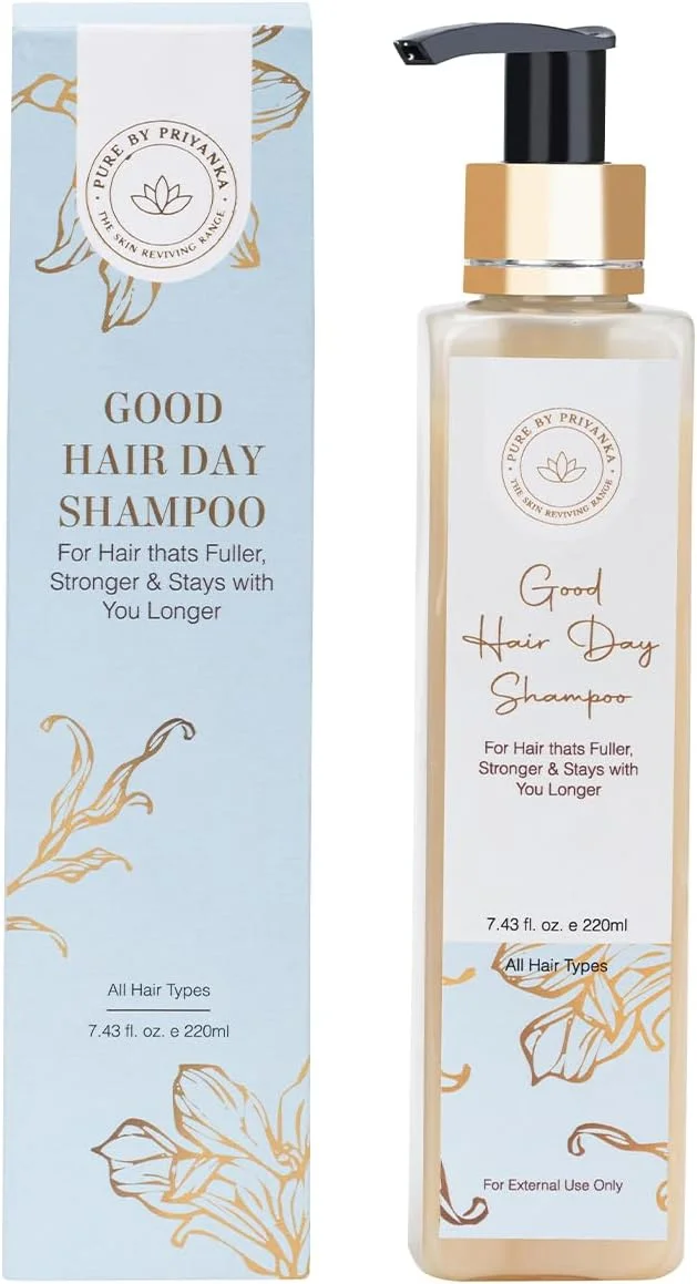 شامپو موی مناسب Purebypriyanka مدل Good Hair Day حجم 220 میلی لیتر | یک راه حل عالی برای موهای وز و آسیب دیده
